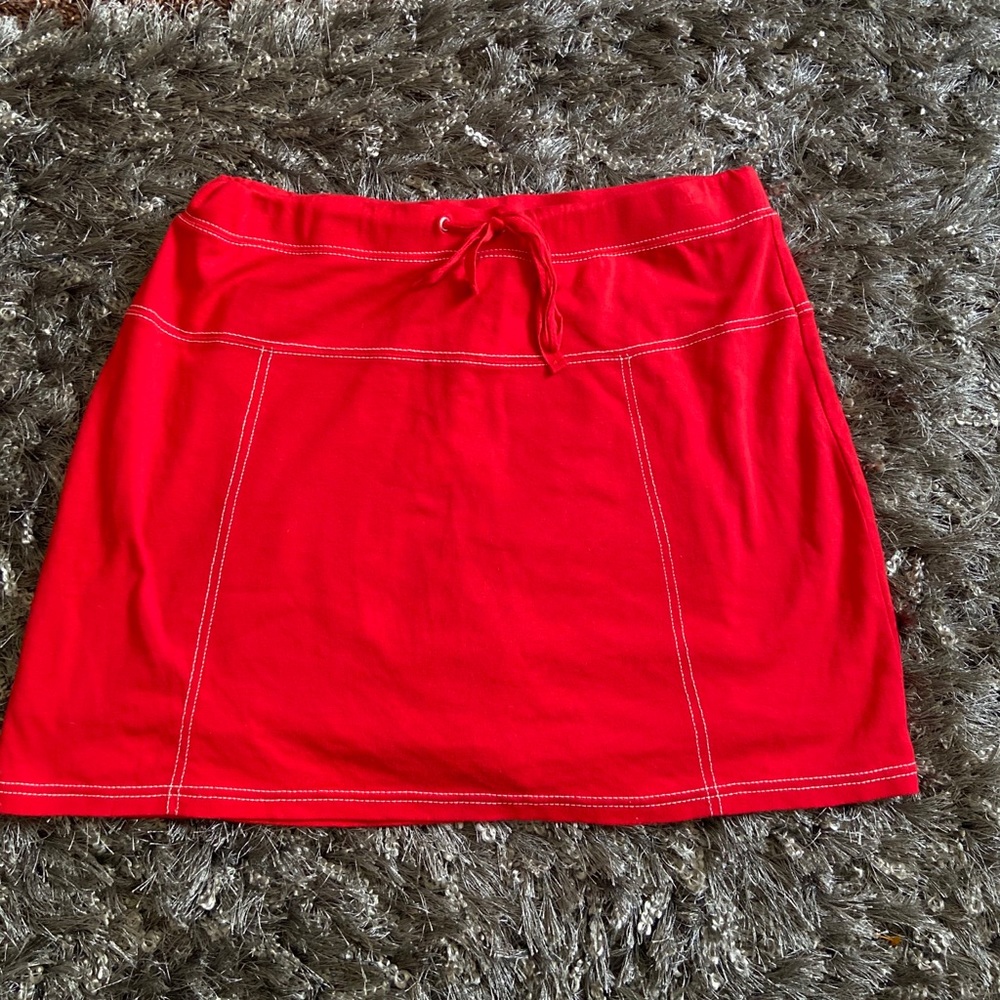 Anne Klein  Red Mini Skirt Large